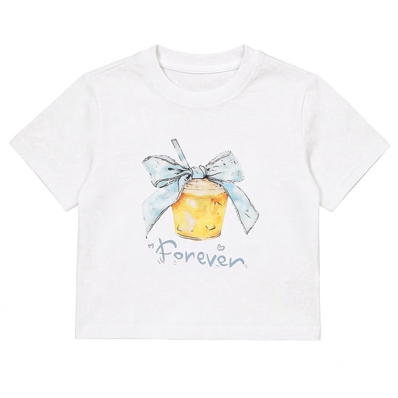NIPAXO Girls T-Shirt Short Sleeve Cute Cartoon Dog Flower Graphic Crewneck Soft Cotton Blend Pullover Tee Shirt for Girls