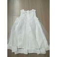 thumbnail image 1 of NIPAXO Girls Sleeveless Tulle Summer Long Dress with Chiffon Skirt, White, 4-5Y, 1 of 1