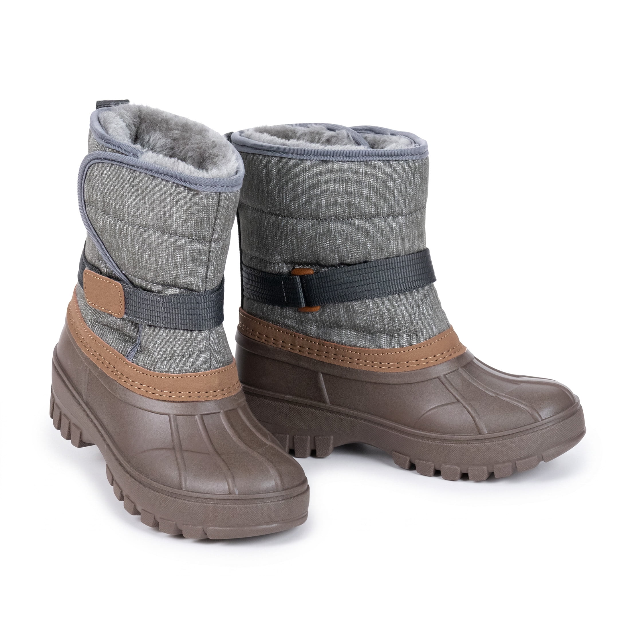 NIPAXO Kids Snow Boots Waterproof Duck Boot Style with Insulated ...