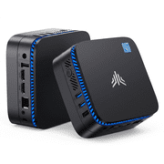 NIPOGI AK1PLUS N5030 Mini PC Intel Pentium Silver N5030, 12GB LPDDR4 256GB SSD, Dual HDMI 2.0 4K@60Hz, WiFi 5 BT4.2, Gigabit Ethernet, Windows 11 Pro