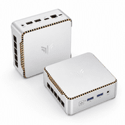 NIPOGI P2 Mini Business Desktop Computer,AMD Ryzen Embedded R2544 16GB DDR4 512GB SSD, Windows 11 Pro