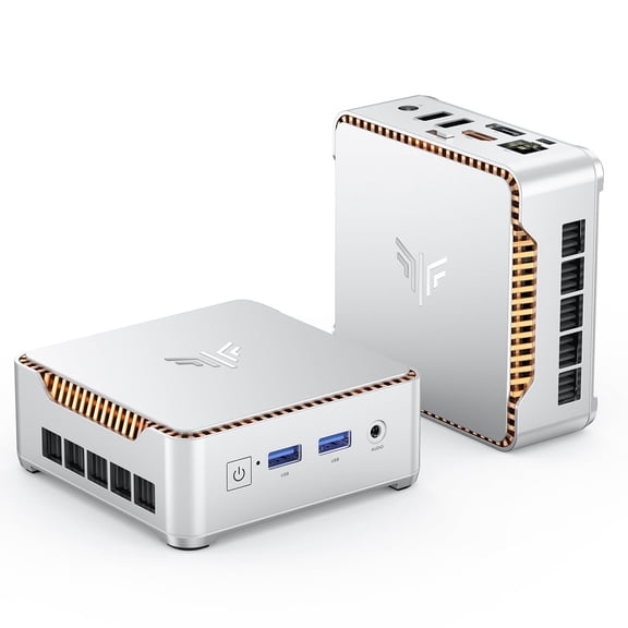 NIPOGI Hyper H2 Mini PC Intel Core i9-14900HX 32GB DDR4 1TB PCIe4.0 SSD Win11 Pro WiFi 6 3-Screen 4K Silver