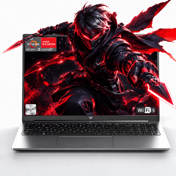 Laptop 15.6 in FHD Gaming Laptop AMD Ryzen 5 7430U 16GB DDR4 512GB SSD with Windows 11 Pro