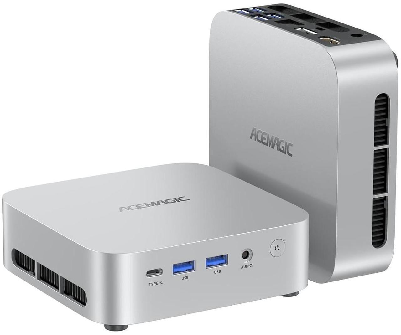 NIPOGI Mini Gaming PC W1 R7 8745HS Mini PC with 32GB RAM, 1TB SSD