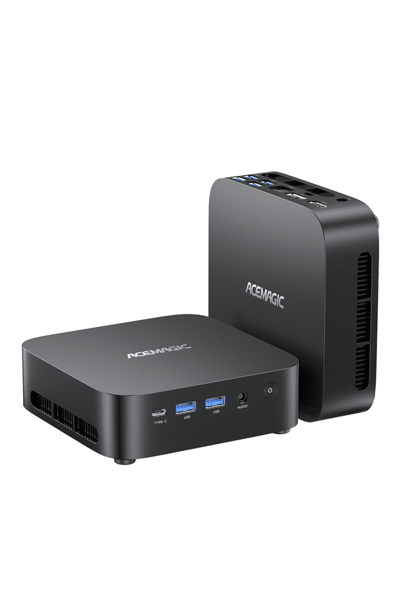 Mini PC K1 AMD Ryzen Embedded R2544 16GB DDR4 512GB SSD 4K Triple Display Windows 11 Pro Black