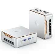 NIPOGI P2 Mini Business Desktop Computer,AMD Ryzen Embedded R2544 8GB DDR4 256GB SSD, Windows 11 Pro