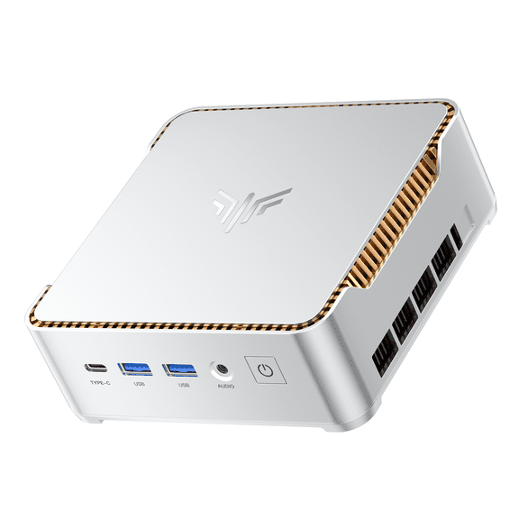 NIPOGI P2 Mini Business Desktop Computer,AMD Ryzen Embedded R2544 8GB DDR4 256GB SSD, Windows 11 Pro