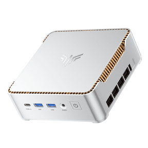 NIPOGI P2 Mini Business Desktop Computer,AMD Ryzen Embedded R2544 8GB DDR4 256GB SSD, Windows 11 Pro