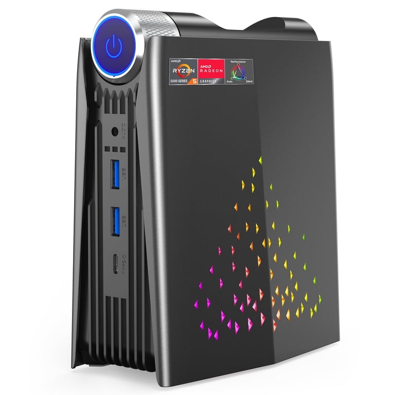 NIPOGI S3A Mini PC with AMD Ryzen 7 5700U, 32GB RAM, 1TB SSD 