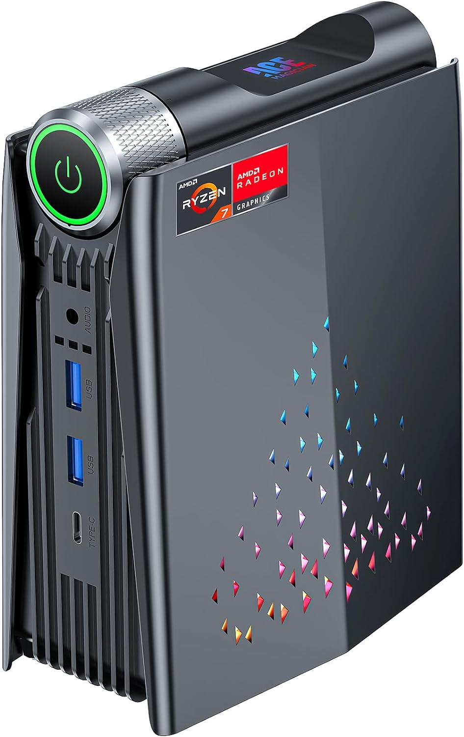 NIPOGI S3A Mini PC with AMD Ryzen 7 6900HX, 32GB RAM, 512GB SSD