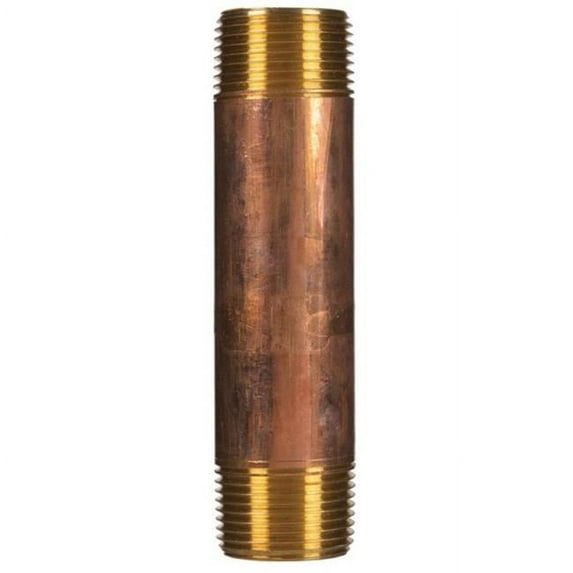 JMF 1 in. MPT x 5 in. L Red Brass Nipple
