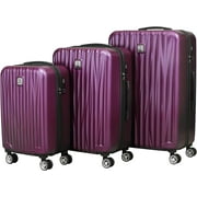 NIPPON Luggage Zephyr 3-Piece Rolling Hardside Spinner Suitcase Set with Wheels for Women and Men, Lightweight Travel Hard Shell Roller, Premium Polycarbonate, Small, Medium and Large, Damson