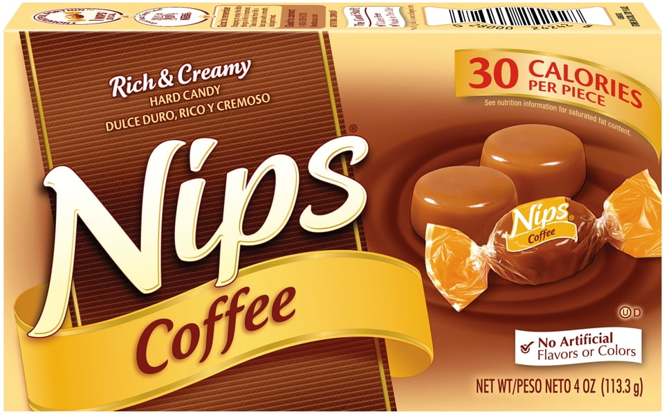 NIPS Coffee Hard Candy 4oz, 12 Pack