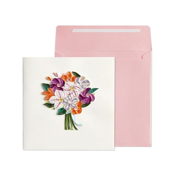 NIQUEA.D, Bouquet Quilling Birthday Card
