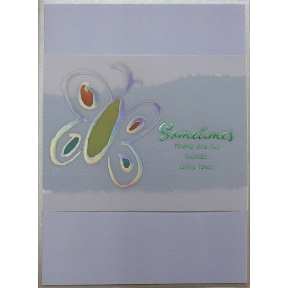 NIQUEA.D, Butterfly and Lettering Sympathy Card