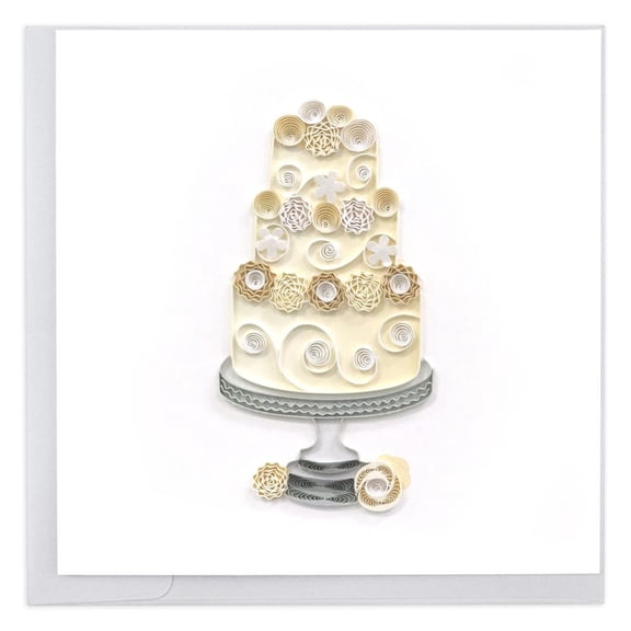 NIQUEA.D, Cake Quilling Wedding Card