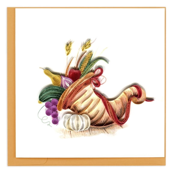 NIQUEA.D, Cornucopia Fall Quilling Blank Card