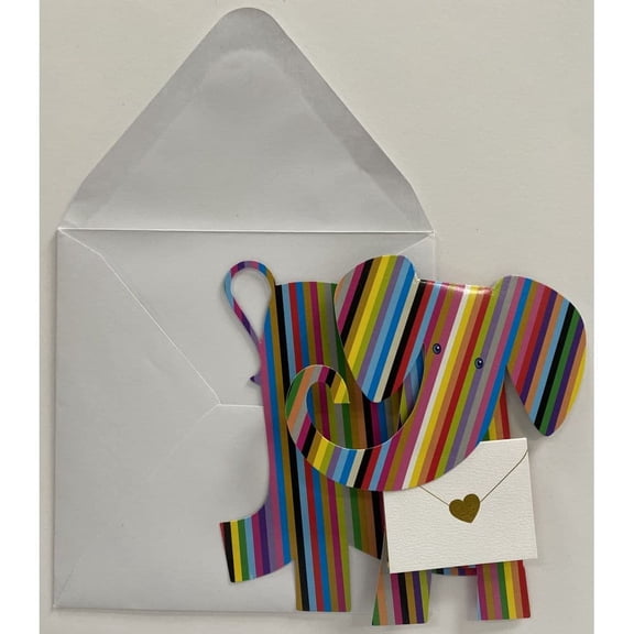 NIQUEA.D, Elephant 3D Blank Card