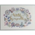 thumbnail image 1 of NIQUEA.D, Flower Border & Lettering Sympathy Card, 1 of 4
