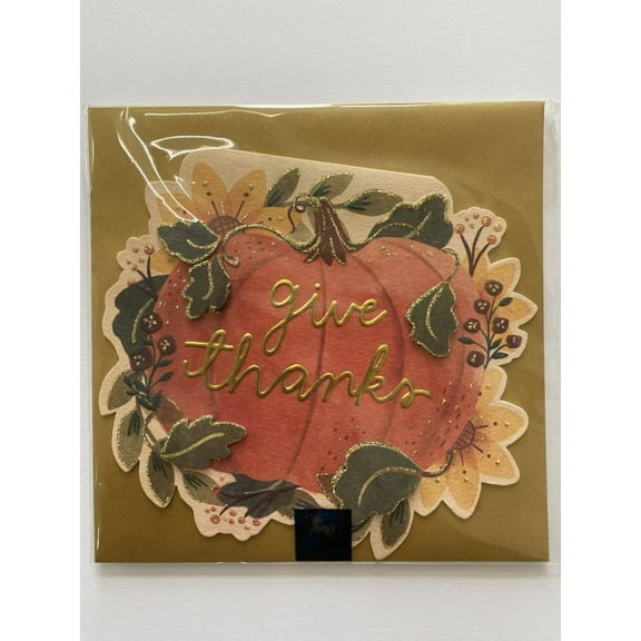 NIQUEA.D, Give Thanks Pumpkin Fall Card