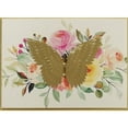 thumbnail image 1 of NIQUEA.D, Gold Butterfly on Flowers Blank Card, 1 of 4
