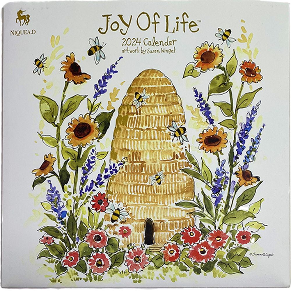 NIQUEA.D, Joy Of Life Spiral 2024 Wall Calendar