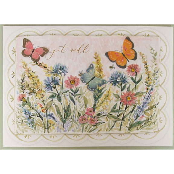 NIQUEA.D, Meadow Scallop Get Well Card