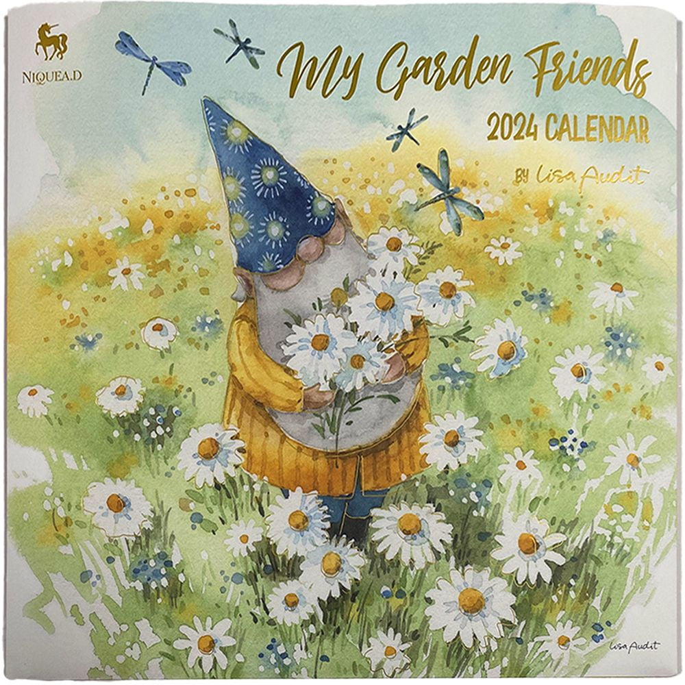 NIQUEA.D, My Garden Friends Spiral 2024 Wall Calendar