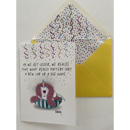 NIQUEA.D, Plenty of Wine Birthday Card by Leslie Murray
