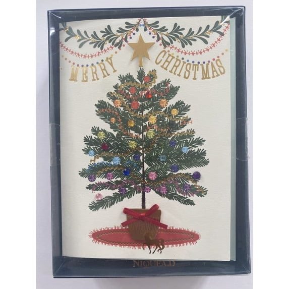 NIQUEA.D, Rainbow Tree 8 Count Boxed Christmas Boxed Cards