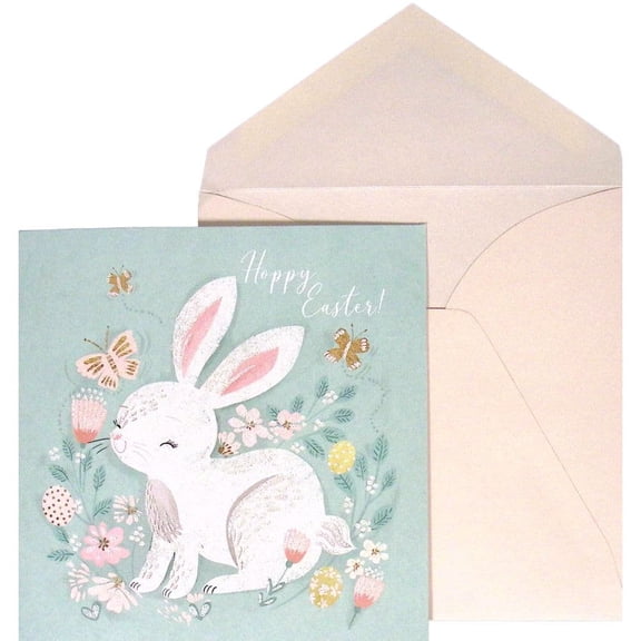 NIQUEA.D, Sweet Bunny In Flowers Easter Card