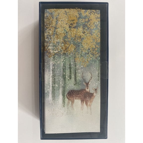 NIQUEA.D, Two Deer in Forest 8 Count Boxed Christmas Cards
