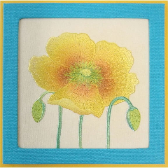 NIQUEA.D, Yellow Embroidered Flower Get Well Card