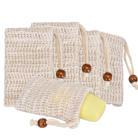 NIRHekf 5PCS Soap Foaming Net Mesh Soap Bag EExfoliating Soap Saver Pouch