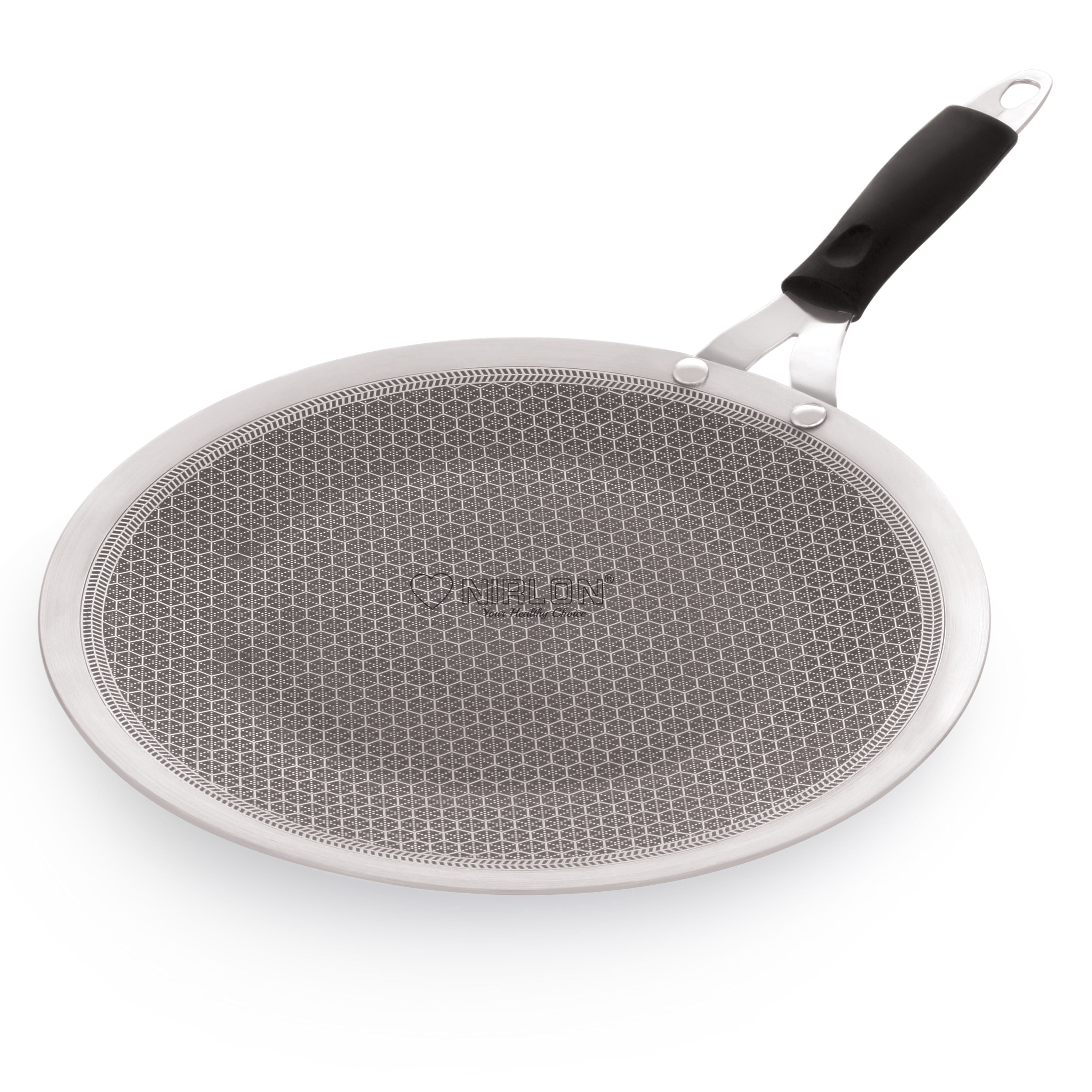 NIRLON Prima Honeycomb Triply Stainless Steel Roti Concave Tawa | 28cm ...
