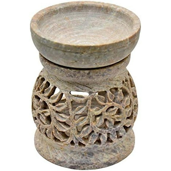 NIRMAN Handmade Stone Aroma Burner Oil Diffusers Home Decor (Leaf)$$Home Decor, Kitchen, & Other