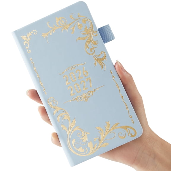 NIRMIRO 2026-2027 A6 Pocket Planner, July 2026 to June 2027 Weekly & Monthly Academic Planner, 3.8''×7'' with Monthly Tabs & Inner Pocket, Mini Agenda Book for Purse & Productivity