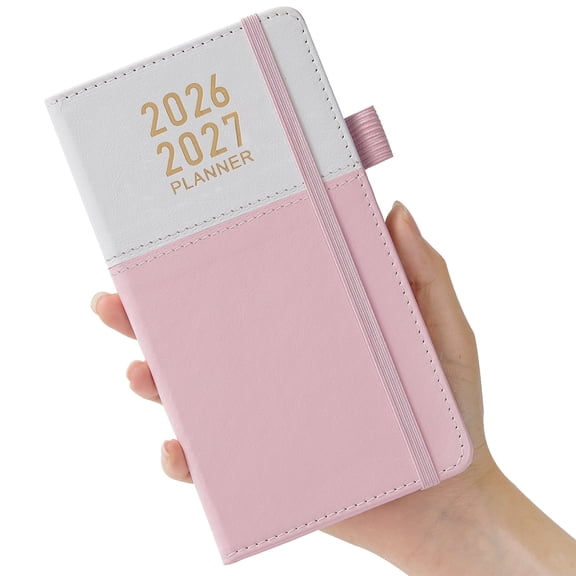 NIRMIRO 2026-2027 Weekly & Monthly Pocket Planner for Purse, Small Academic Planner (July 2026 to June 2027) with Inner Pocket & Pen Holder, A6 Mini Planner for Organizing & Planning, 3.8"x7"