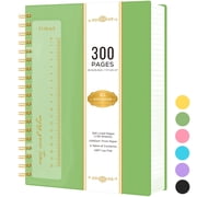 NIRMIRO B5 Spiral Notebook, 7.5"x10" College Ruled Journal with Ruler & Waterproof PVC Cover, 300 Pages 100GSM Thick Paper for Writing, School, Office & Note Ta