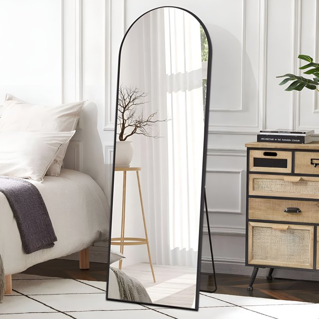 NISHCON Arched Full Length Mirror 64"x21" Free Standing Leaning Wall