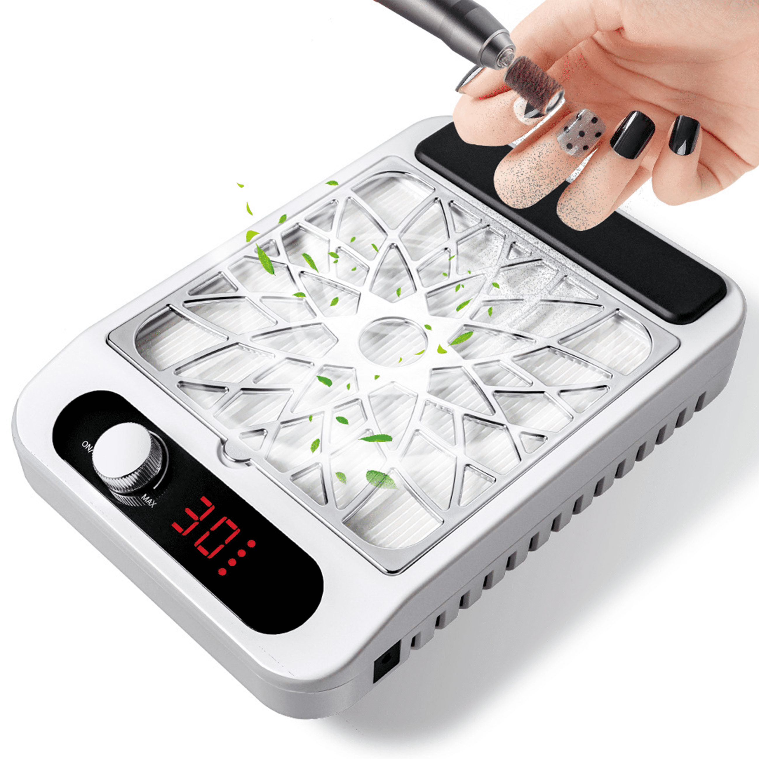 NISHCON Nail Dust Sunction Collector, Powerful Dust Suction Vacuum for ...