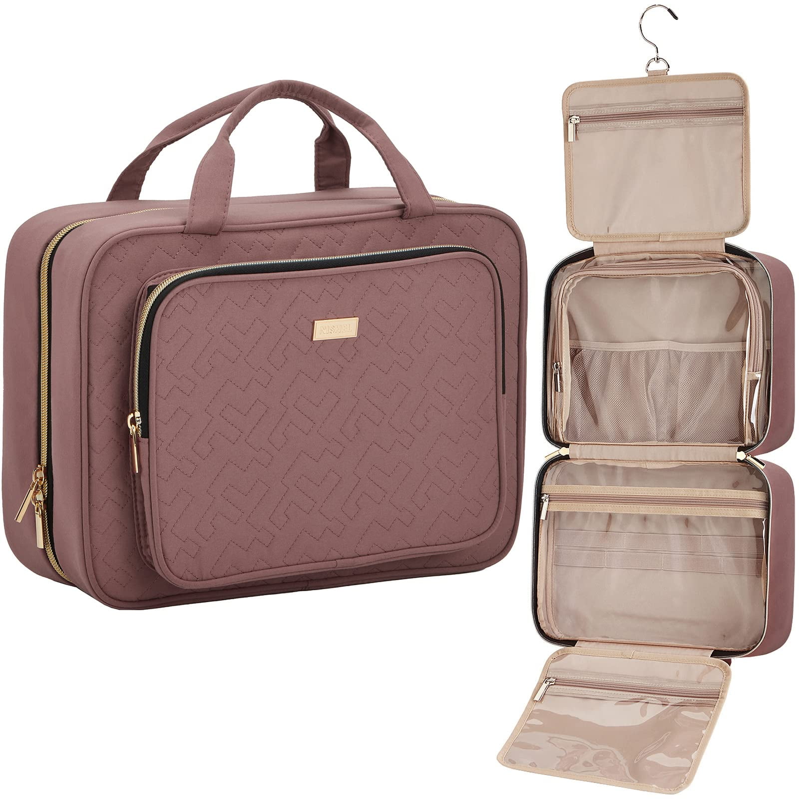 NISHEL Travel Toiletry Bag .. for Women Large Capacity, .. Travel