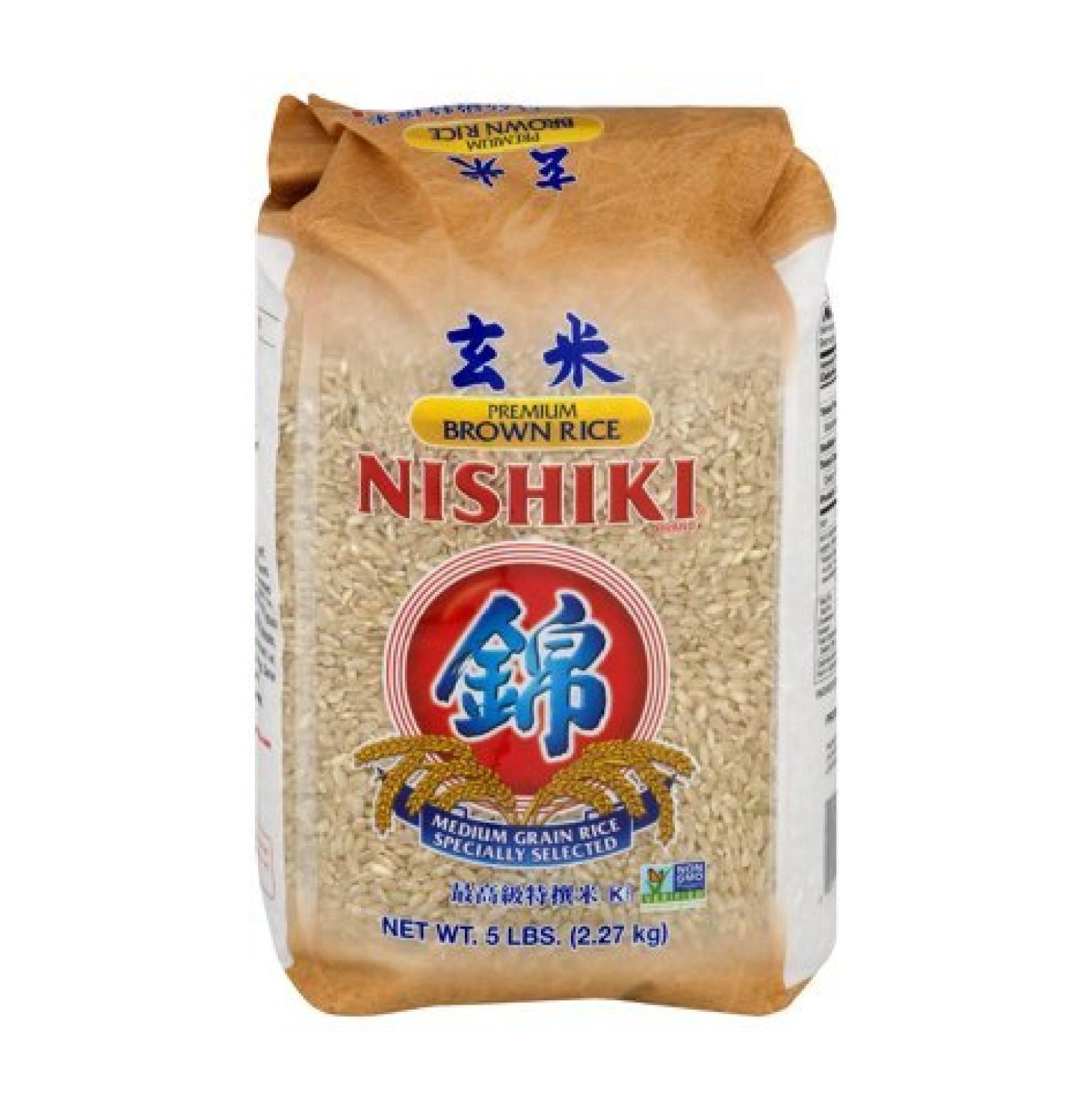 NISHIKI Premium Brown Rice, 5-Pound (2 Bags of 5 Lb)