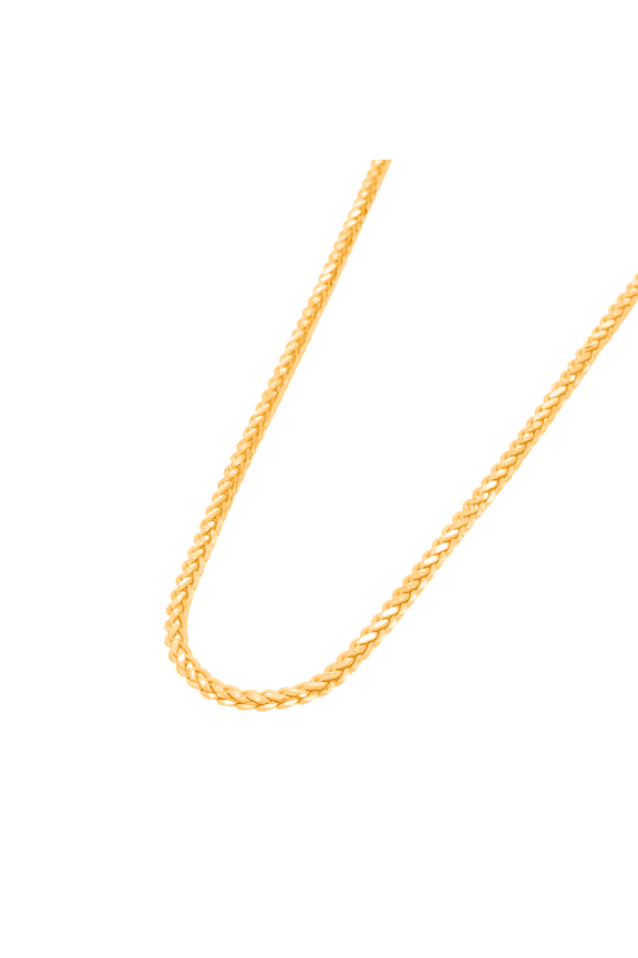 24K Gold-Plated Chain Necklace, 18 Inch, Anti-Tarnish, Waterproof, Hypoallergenic
