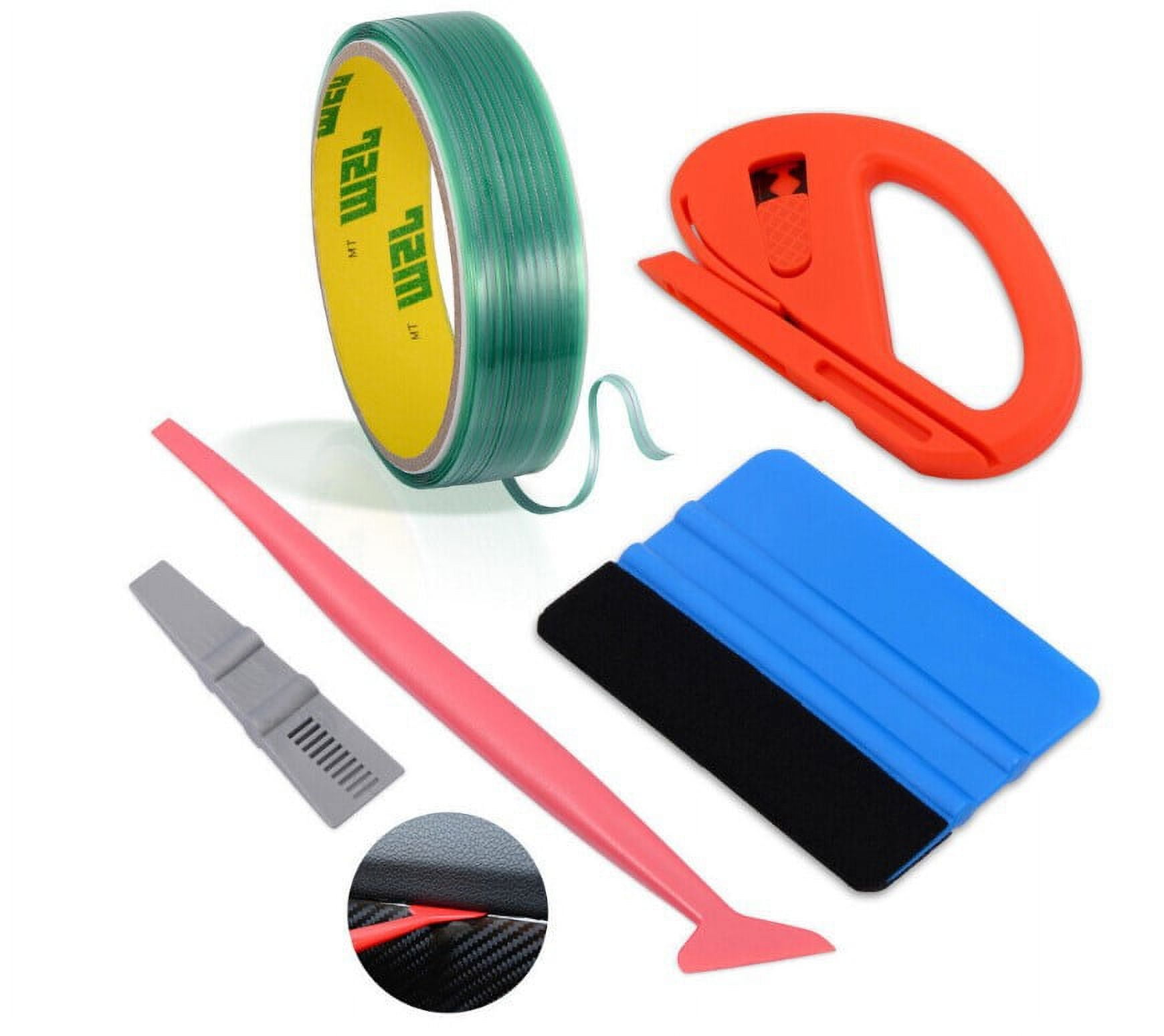 NISHUNA 1 Set Vinyl Wrap Cutter Kit 5m High Adhesion Tint Cutter Squeegee Scraper Kit Vehicle Supply For Car Window Tint And Trim