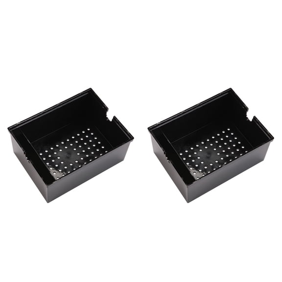 NISHUNA 2pcs Aquarium External Filter Trickle Upper Box Fish Tank Water Acrylic Filter Trickle Box Black