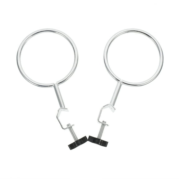NISHUNA 2pcs Support Retort Rings Iron Labs Support Rings Laboratory Experiment Iron Rings