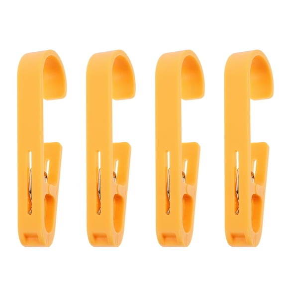 NISHUNA 4pcs Plastic Laundry Sock Clip Plastic Clips Hangers For Sock Sock Hangers With Clips Clamp Hooks For Hanging Heavy Duty Laundry Sock Clip