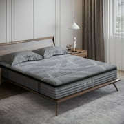 NISIEN 10" CertiPUR-US Certified Memory Foam Pocket Spring Mattress,Hybrid Innerspring Mattress,Queen Mattress in a Box