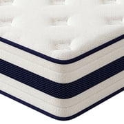 NISIEN Hybrid King Mattress 12 Inch, King Size Spring Gel Memory Foam Mattress, Medium Firm King Mattresses in a Box
